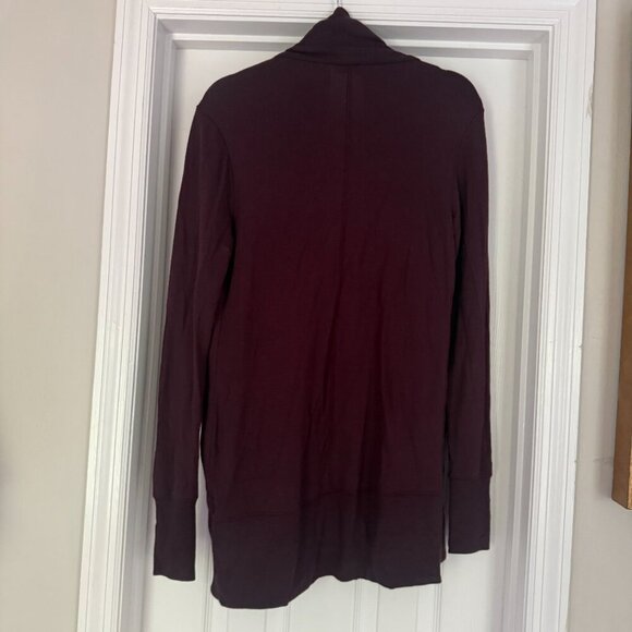 ATHLETA SPICED CABERNET POCKETS NIRVANA PRANAYAMA RESTORE WRAP CARDIGAN XXS - Picture 9 of 9